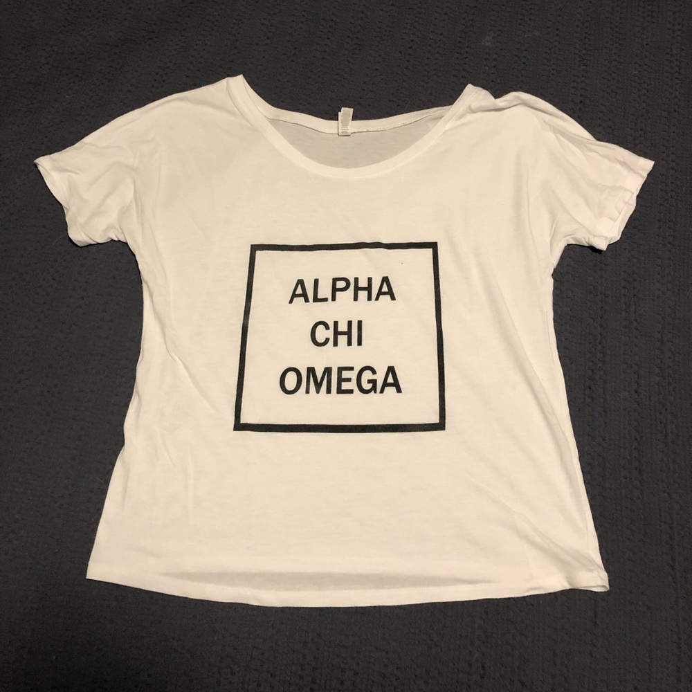 Alpha Chi Omega slouchy boxy tee